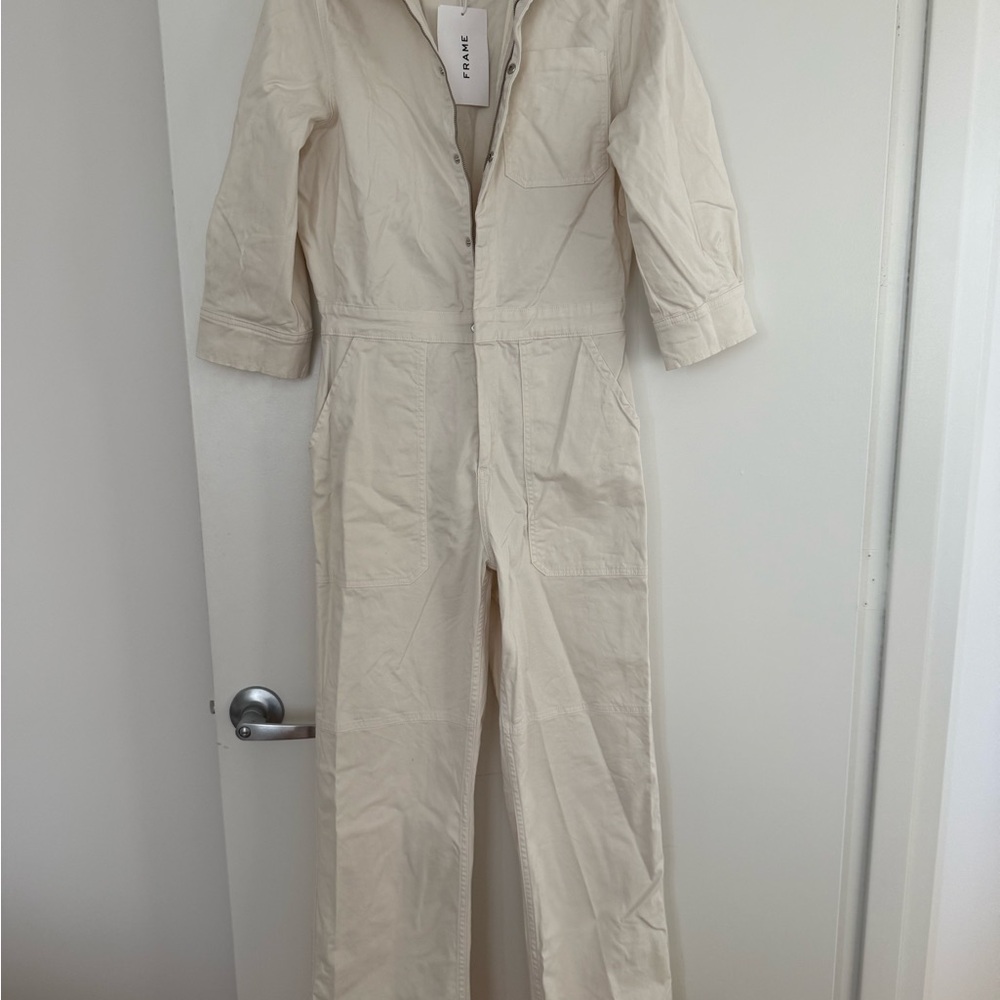 Cream Jumpsuit for Women by FRAME